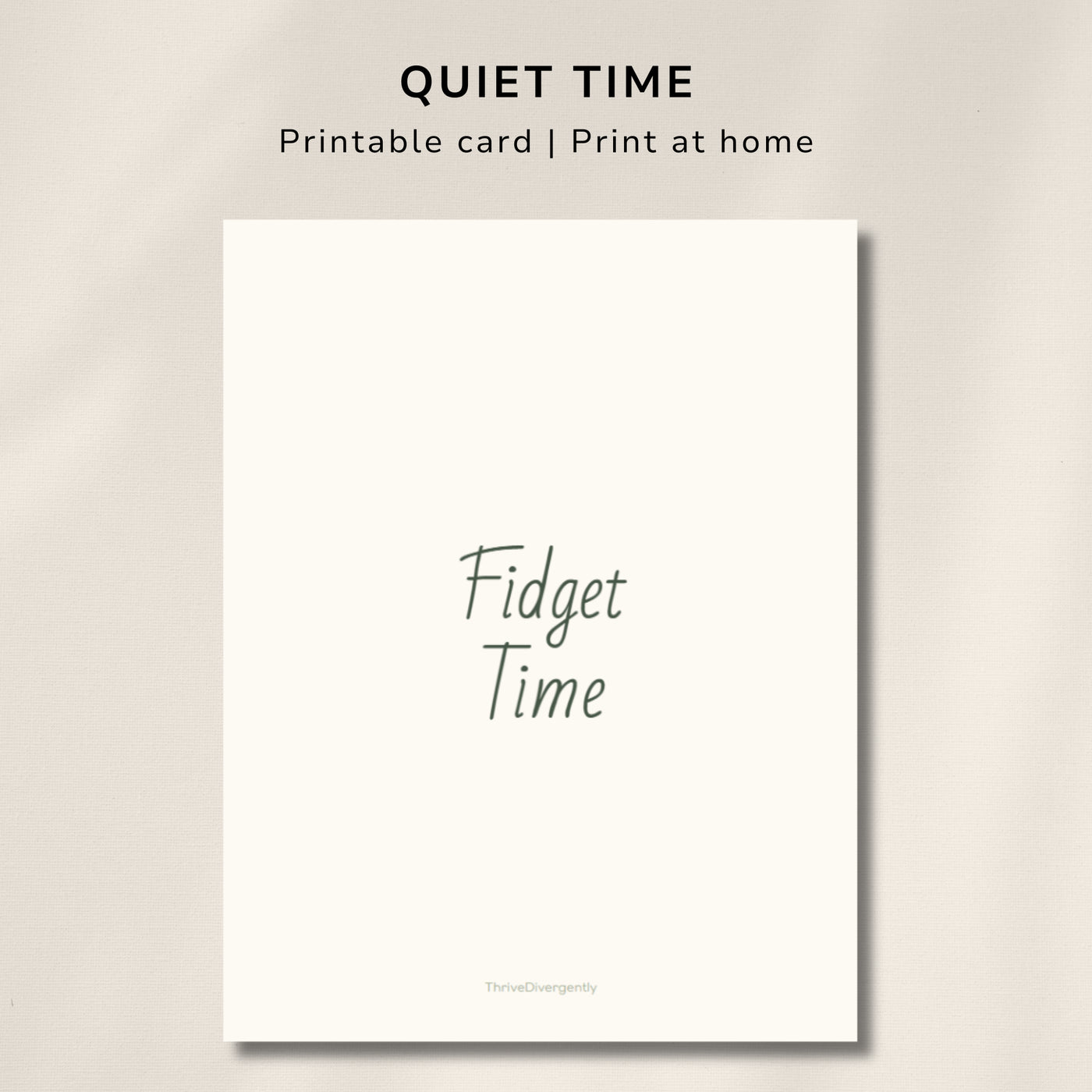 Fidget Time