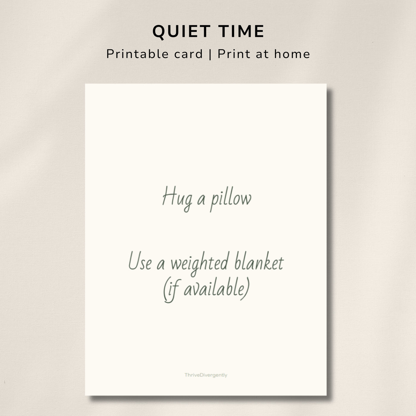 Hug a pillow