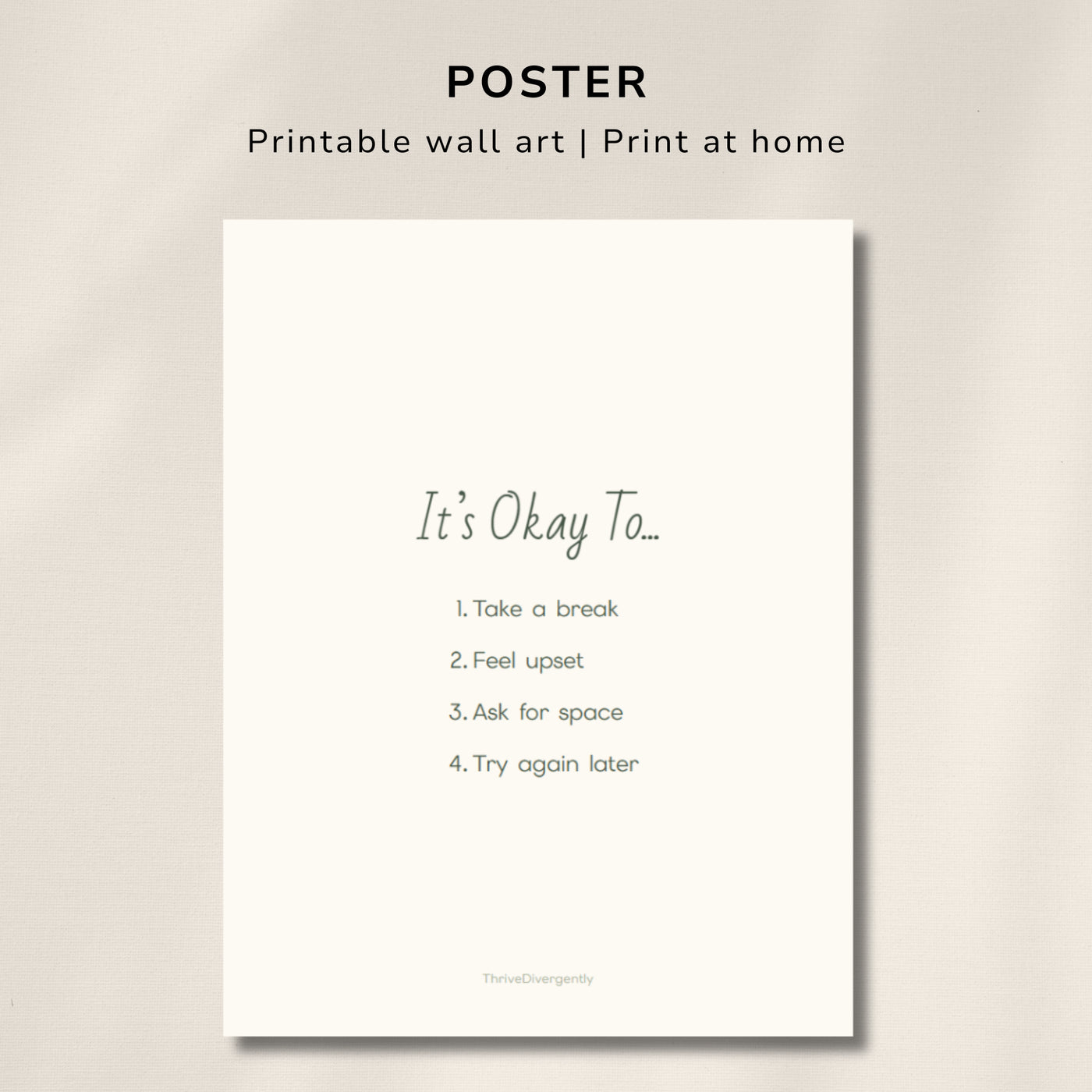 Its Okay To...