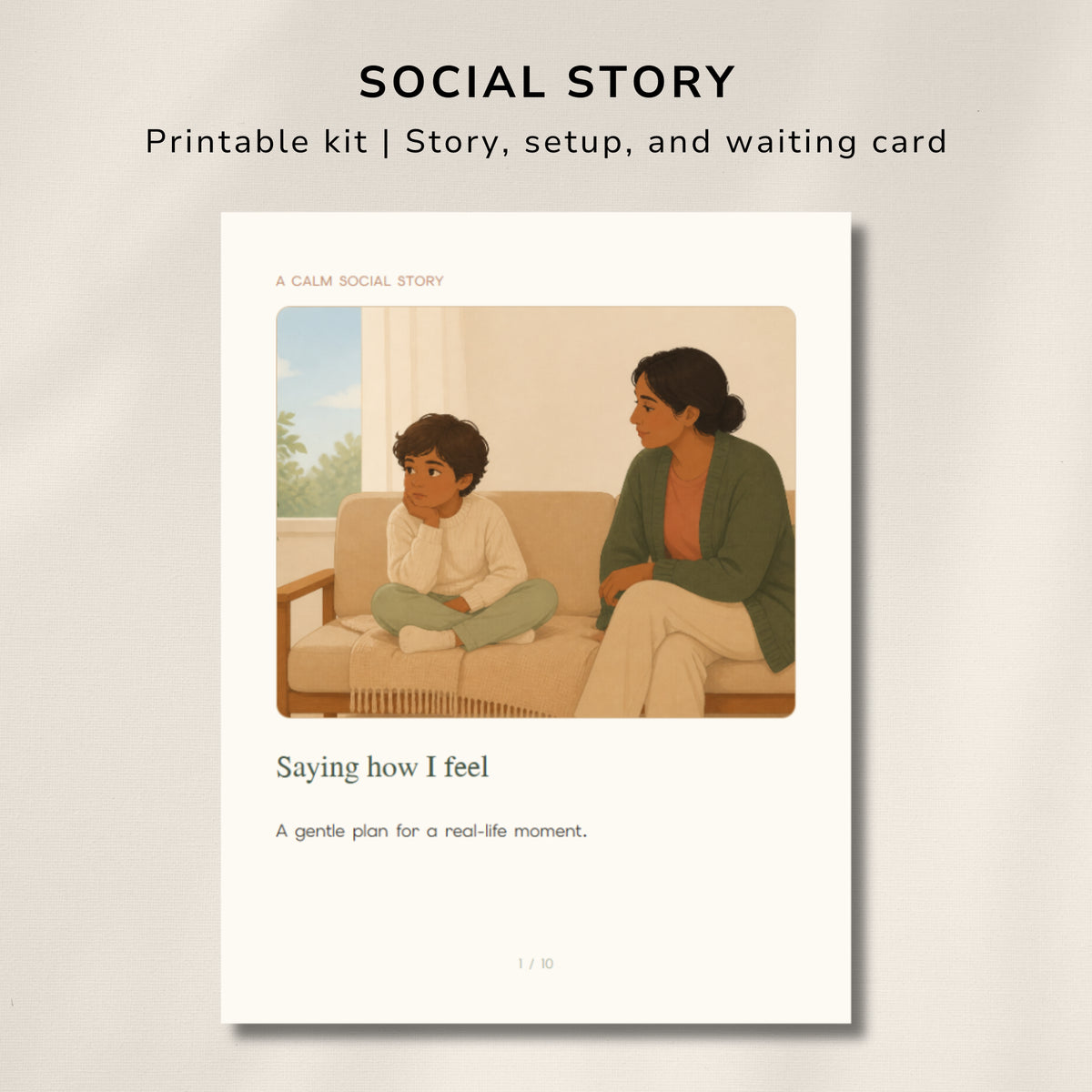 How I Feel Communication Visual – Printable Feelings Support