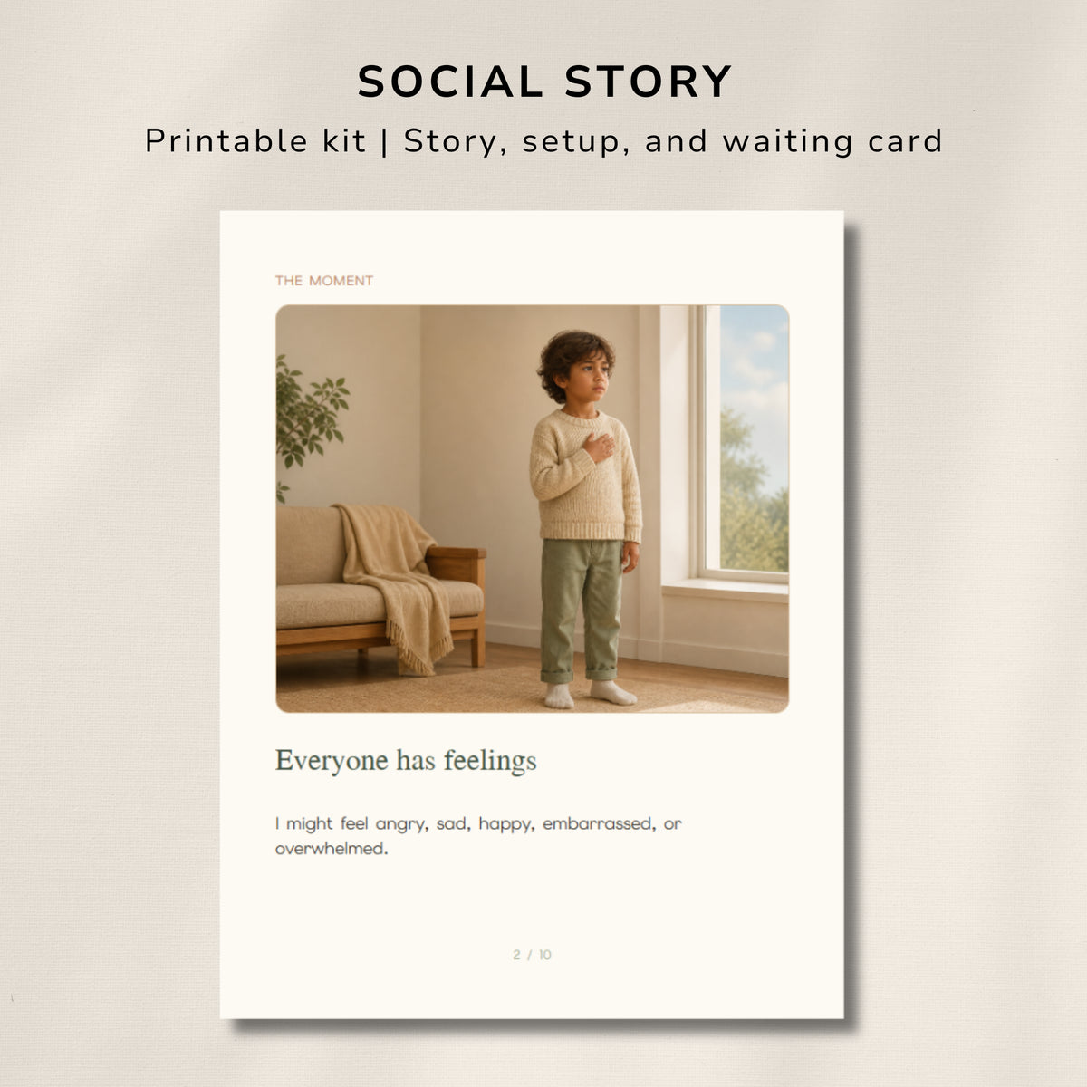 How I Feel Communication Visual – Printable Feelings Support