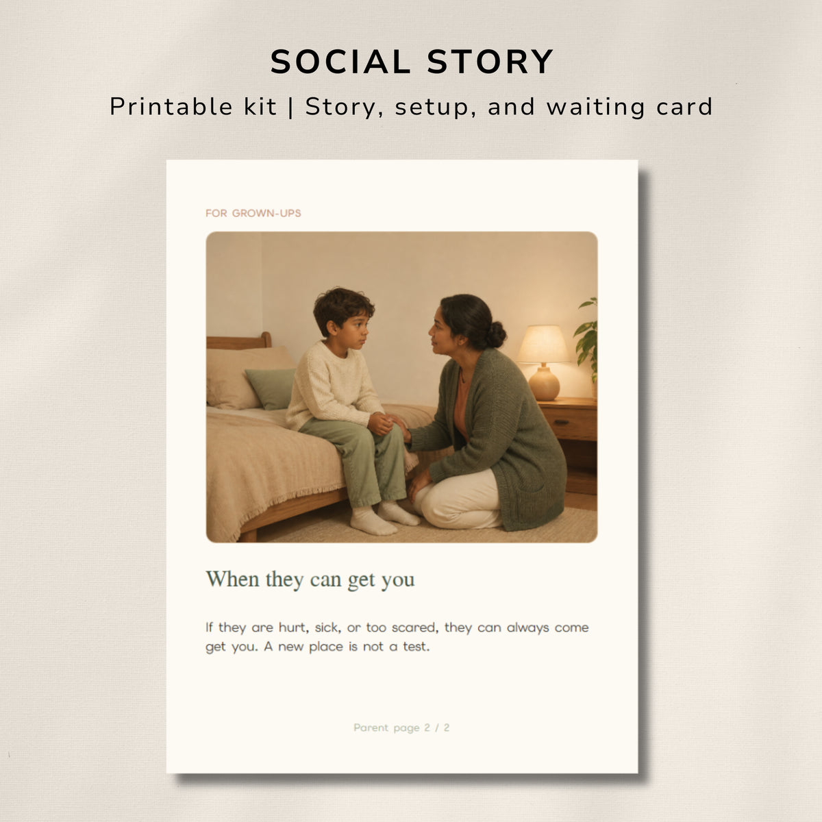 Going Somewhere New Social Story – Printable for Kids