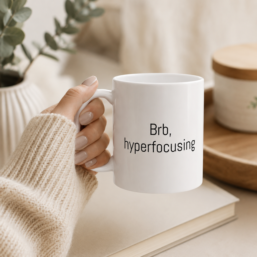 Brb, Hyperfocusing Mug