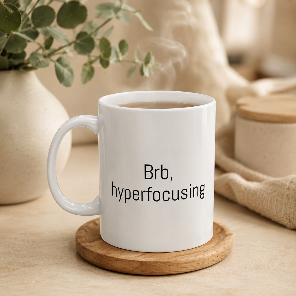 Brb, Hyperfocusing Mug