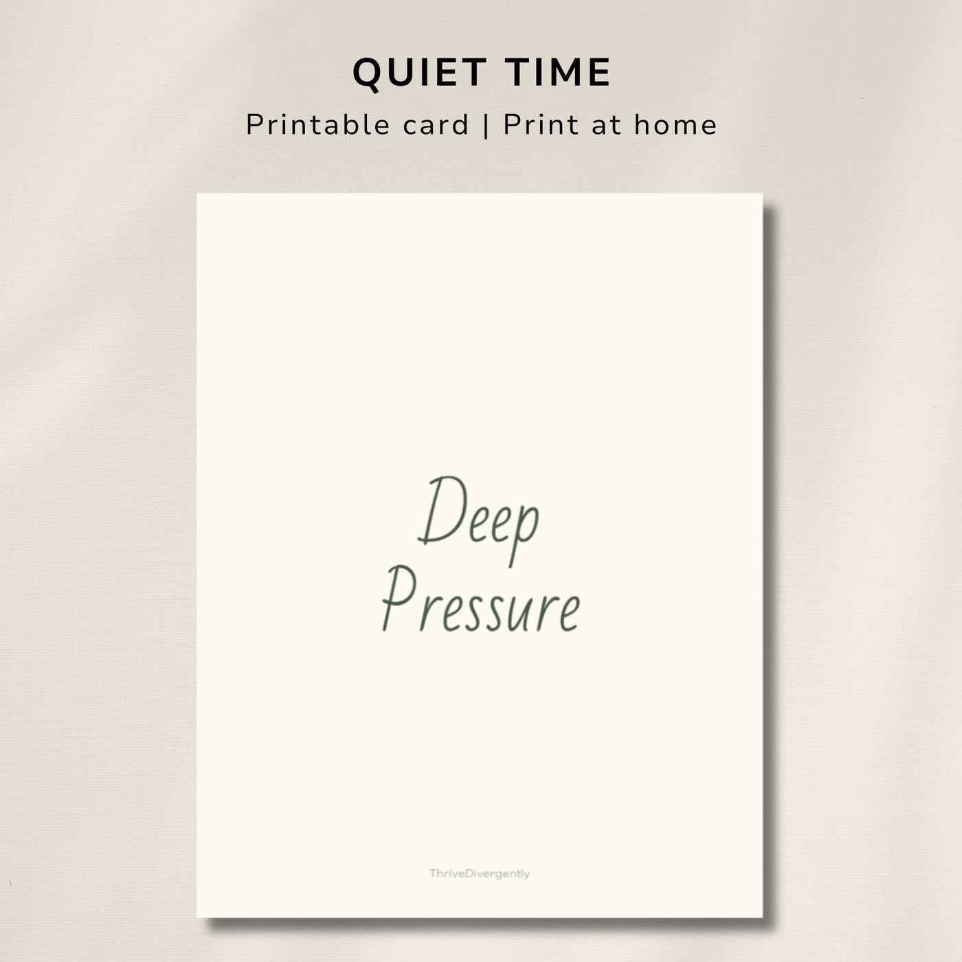 Deep Pressure