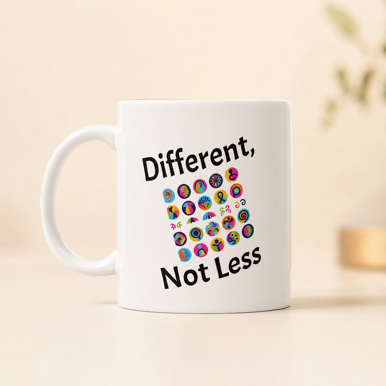 Different, Not Less Mug