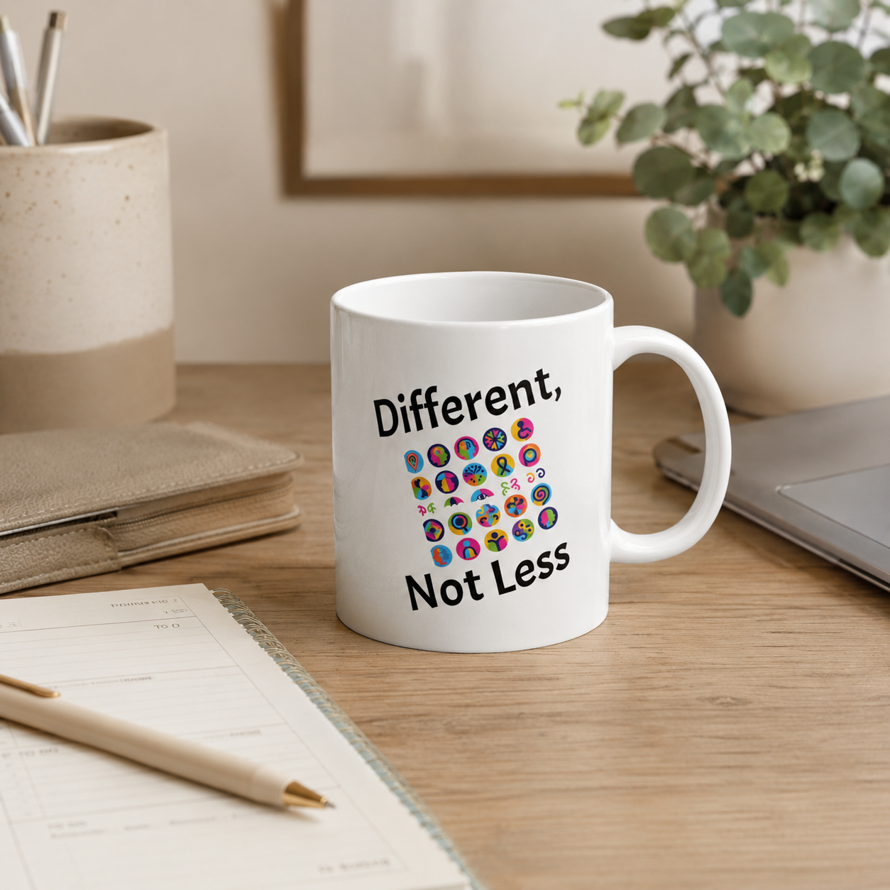 Different, Not Less Mug