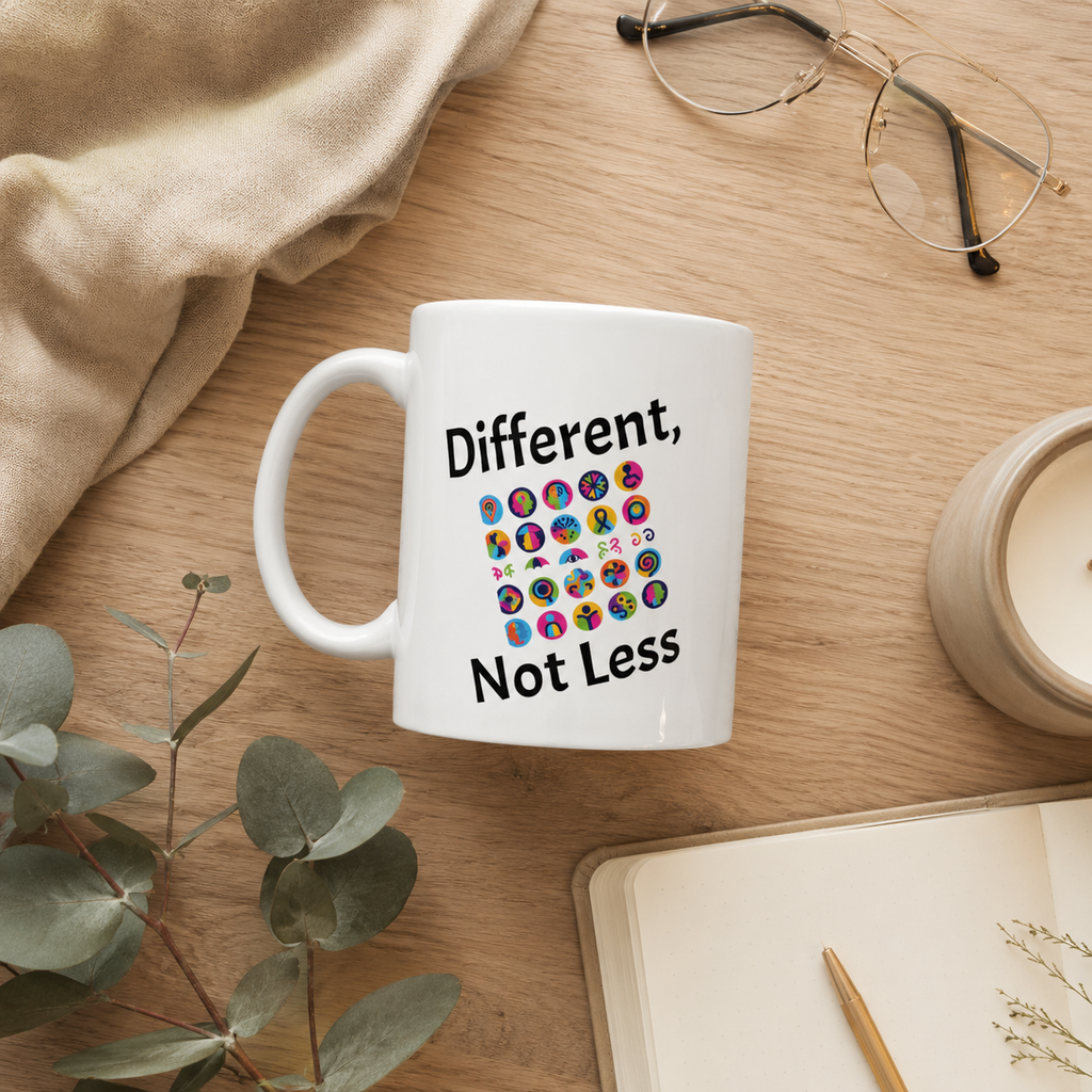 Different, Not Less Mug