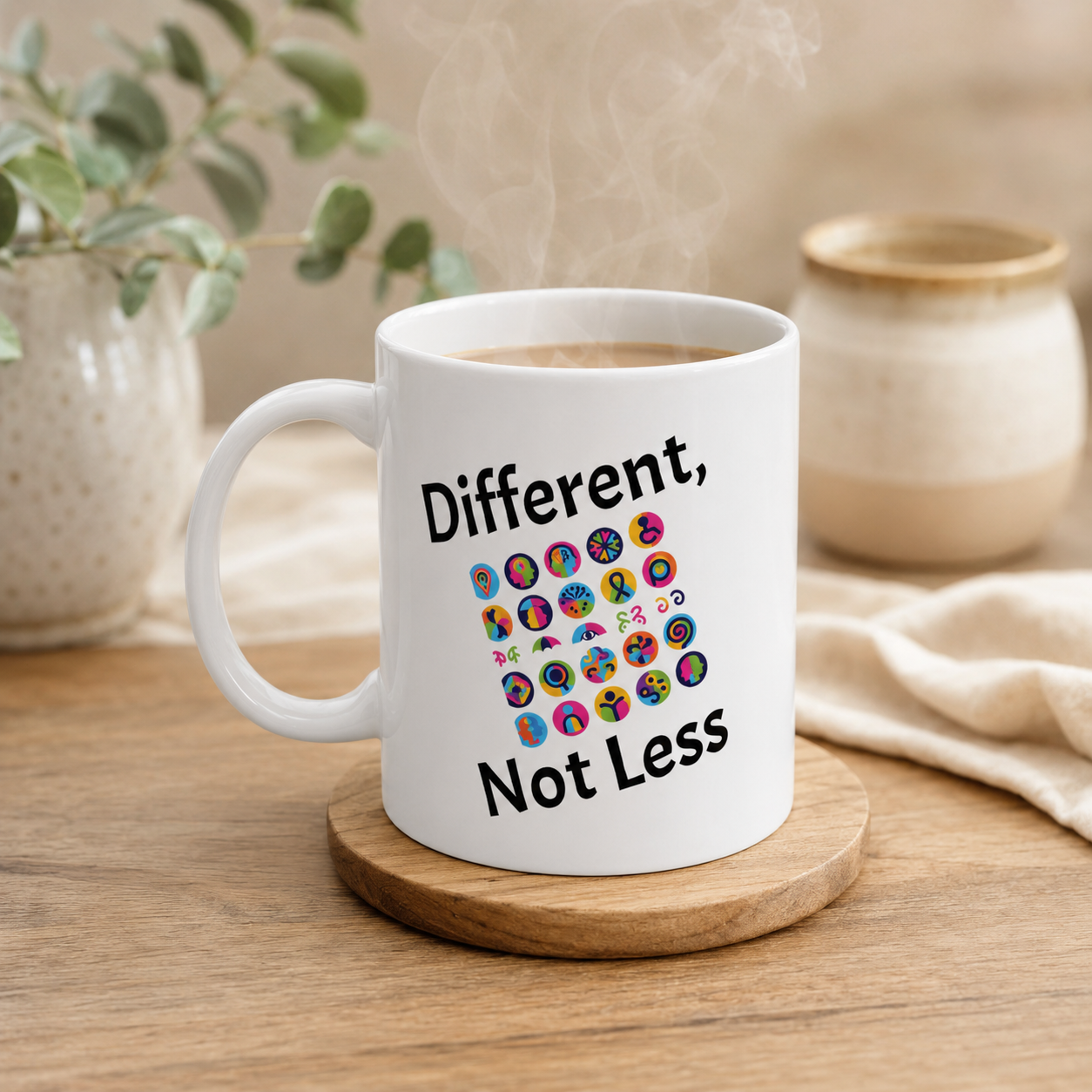Different, Not Less Mug