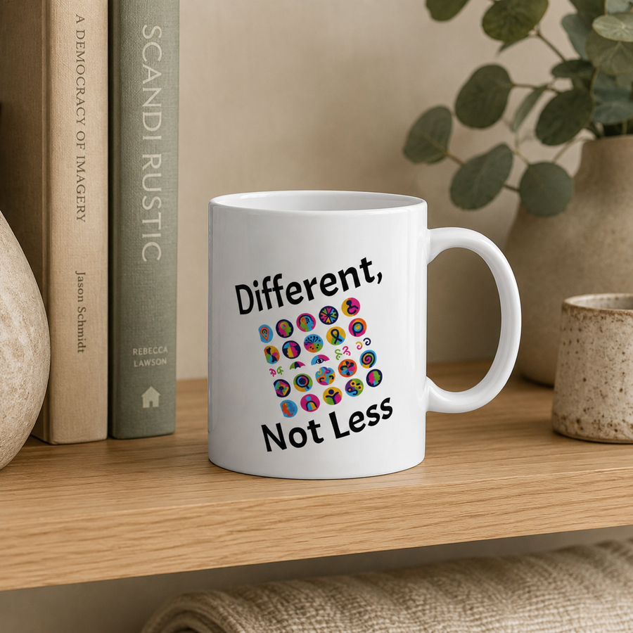 Different, Not Less Mug