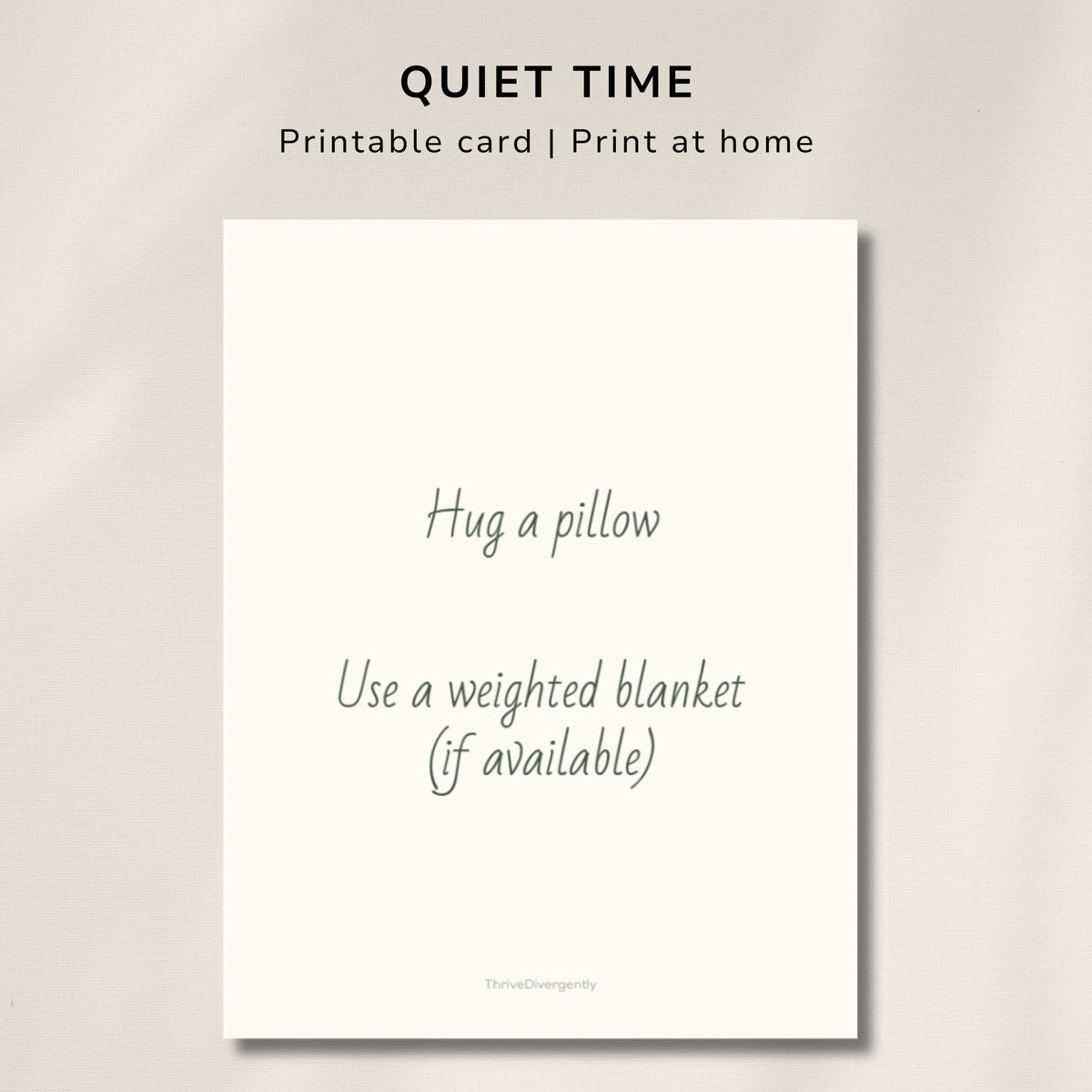 Hug a pillow