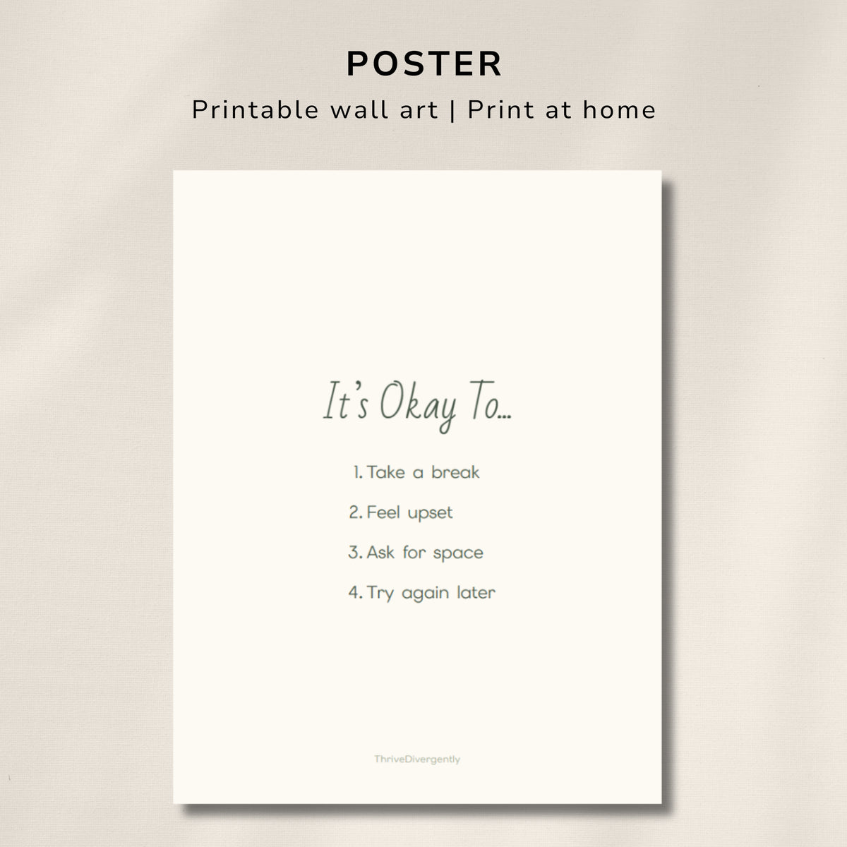 Its Okay To...