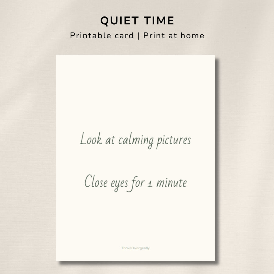 Look at calming pictures