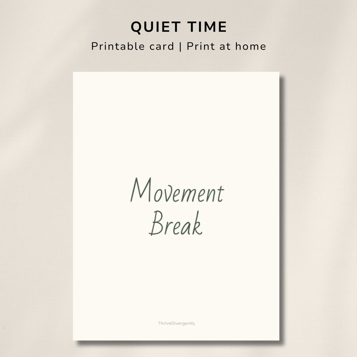 Movement Break Visual for Kids – Printable Sensory Break