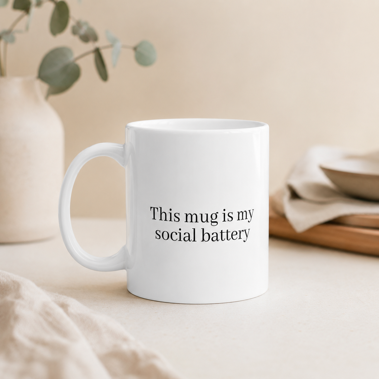My Social Battery Mug