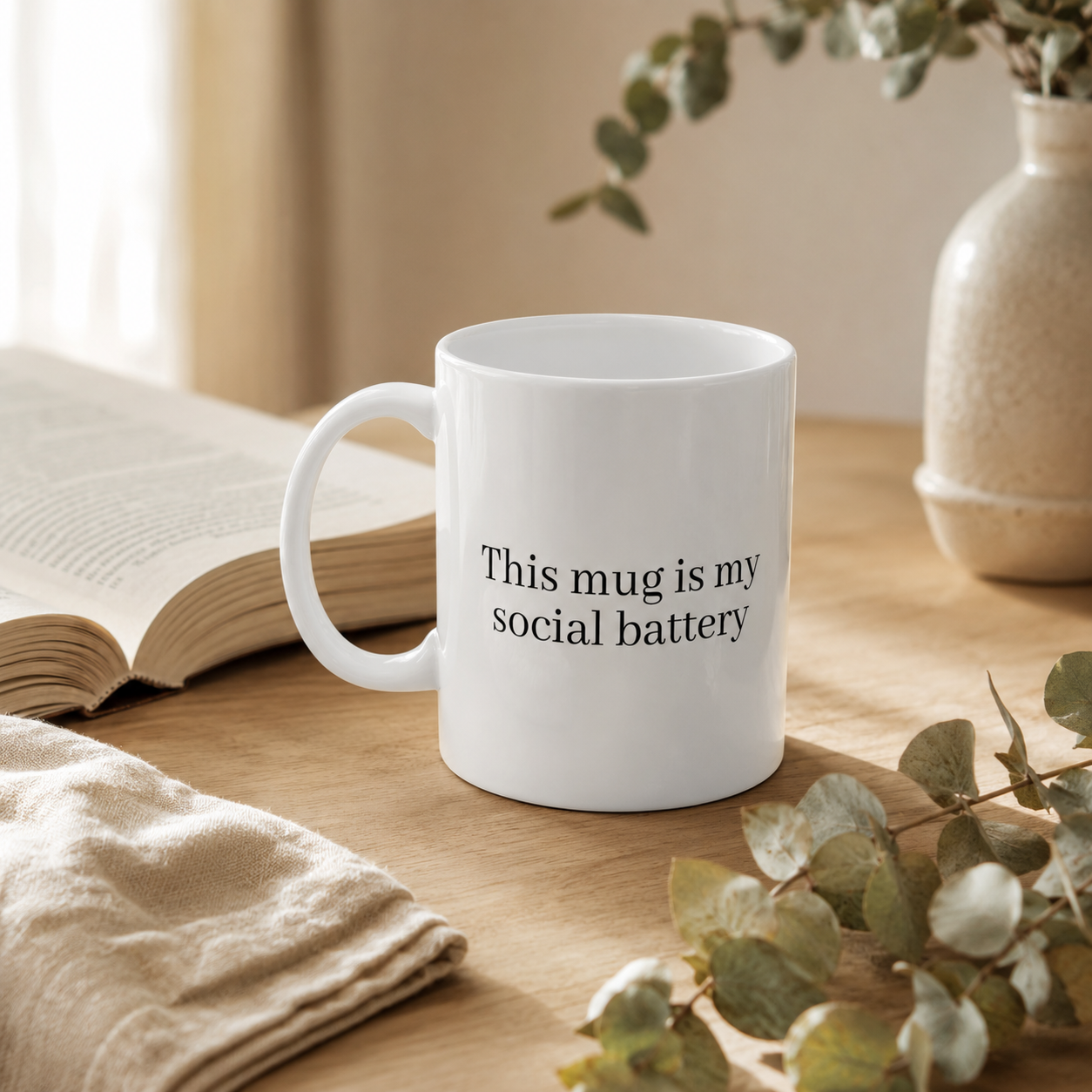 My Social Battery Mug