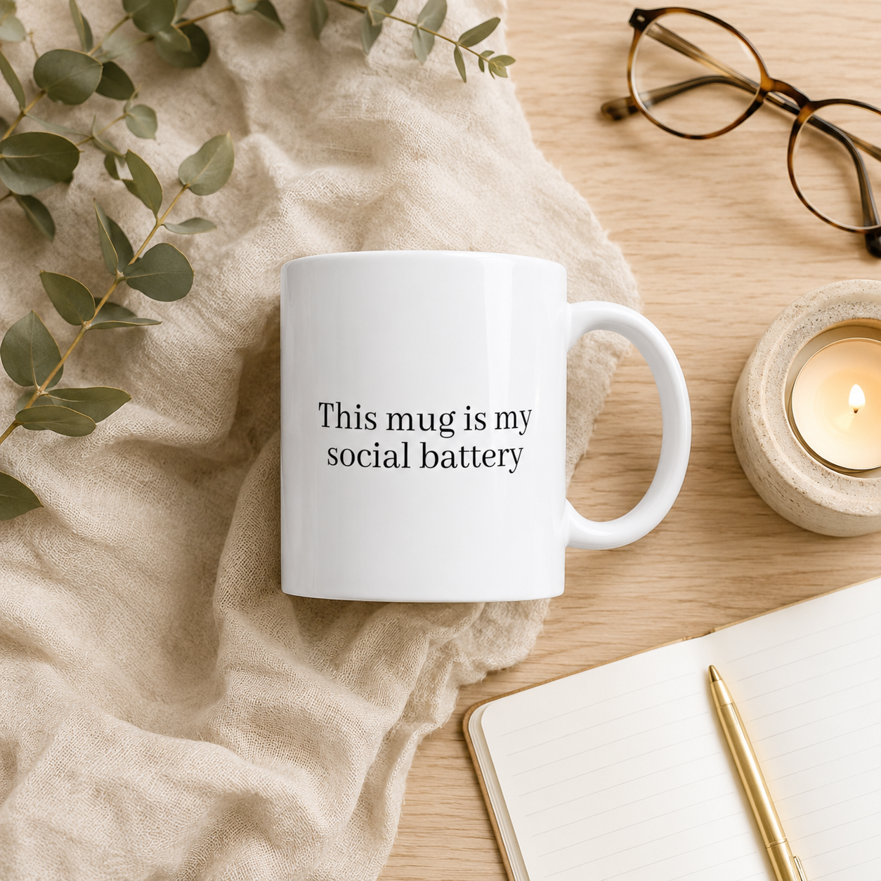 My Social Battery Mug
