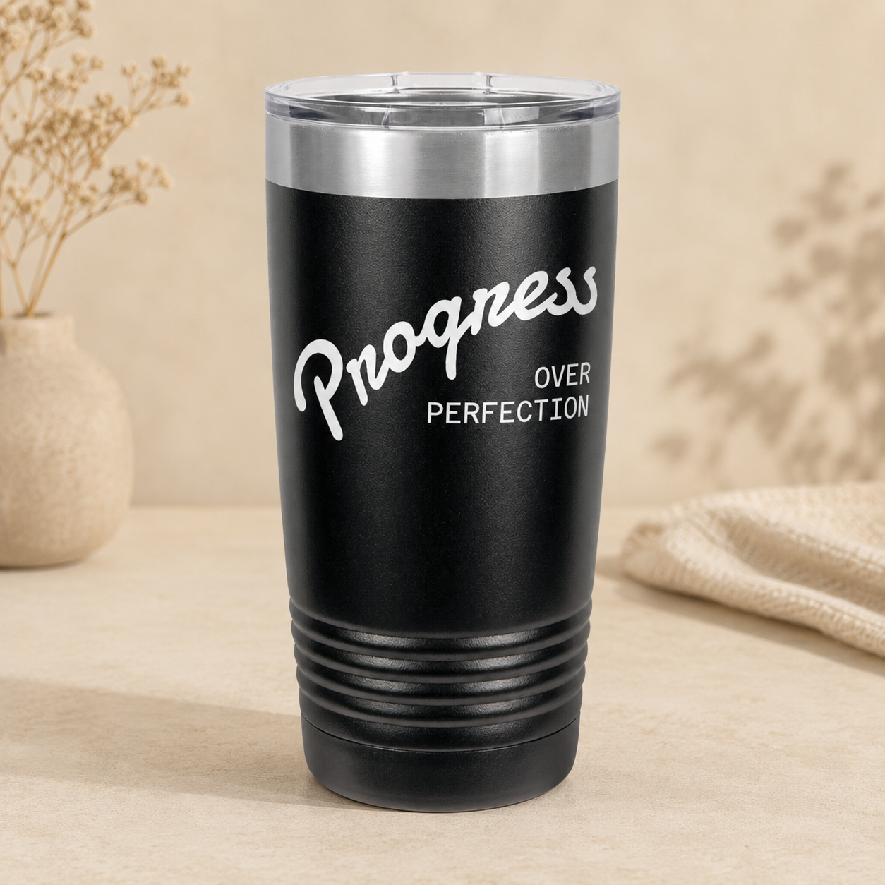 Progress Over Perfection Tumbler