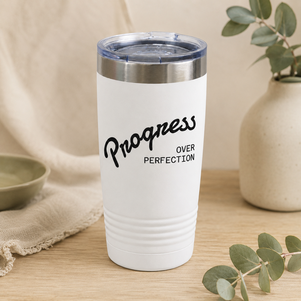 Progress Over Perfection Tumbler