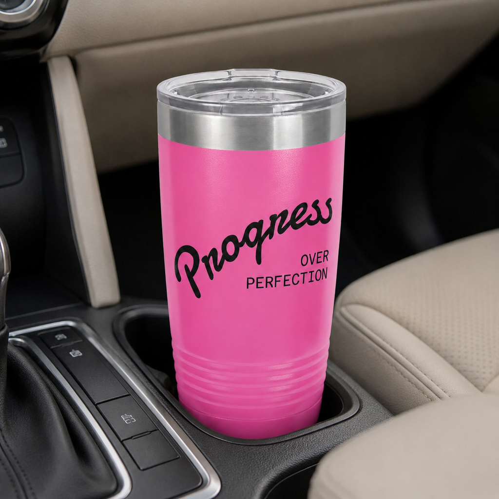 Progress Over Perfection Tumbler