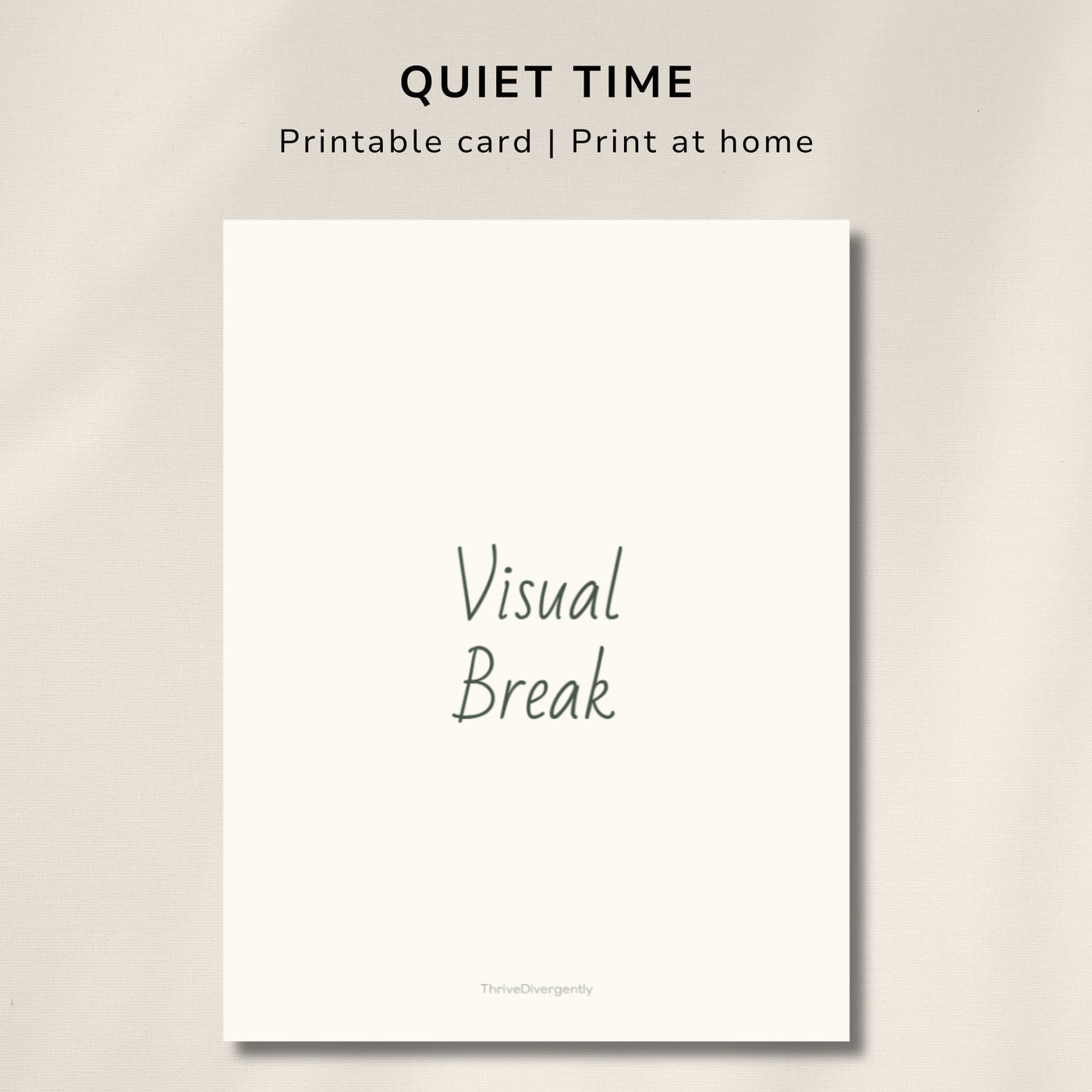 Visual Break